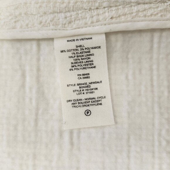 Theory women's cream colored blazer in size 4 - Picture 6 of 10